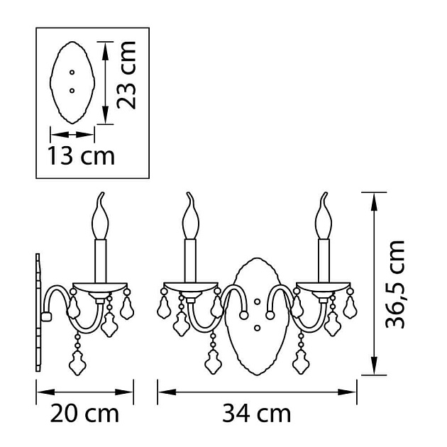 Бра Osgona Classic 700621 Фото № 2