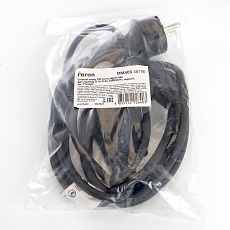 Сетевой шнур для гирлянд 3м, 2*0,5мм2, IP44, черный, DM403 2