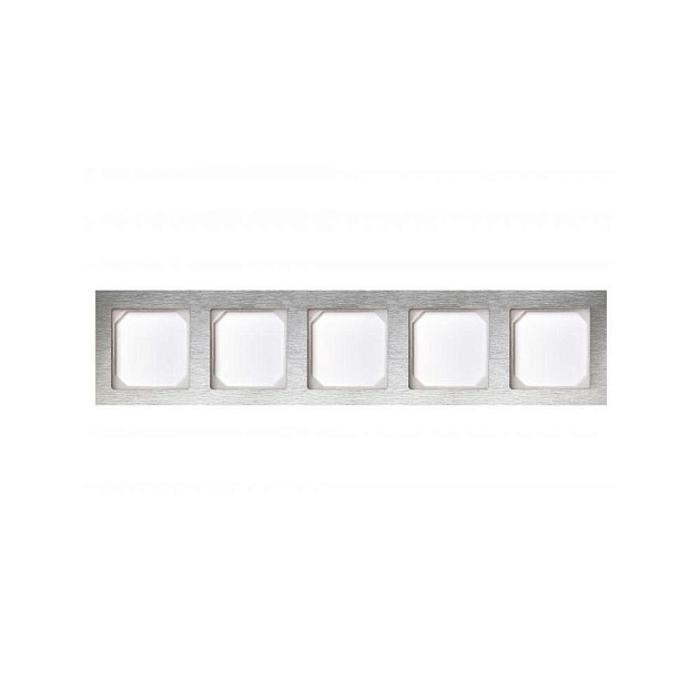Рамка 5-постовая Liregus Epsilon сталь 28-2275 Фото № 1
