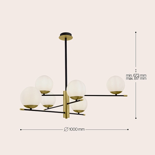 Подвесной светильник Maytoni Nostalgia MOD048PL-06G Фото № 12