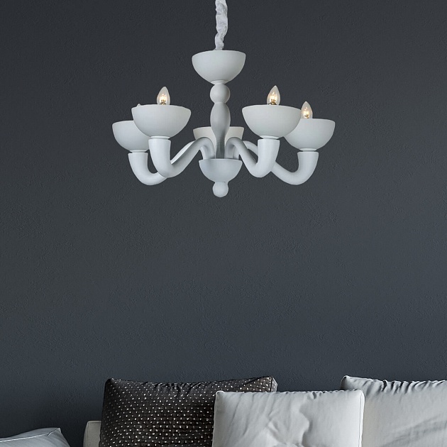 Подвесная люстра Divinare Bianca 7091/01 LM-5 Фото № 5