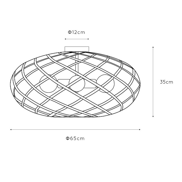 Потолочный светильник Lucide Wolfram 21117/65/30 Фото № 2
