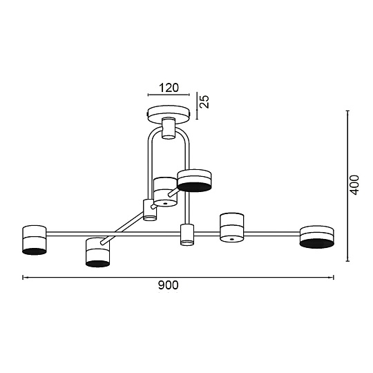 Подвесной светильник Vele Luce Orchestra VL7204L04 Фото № 5