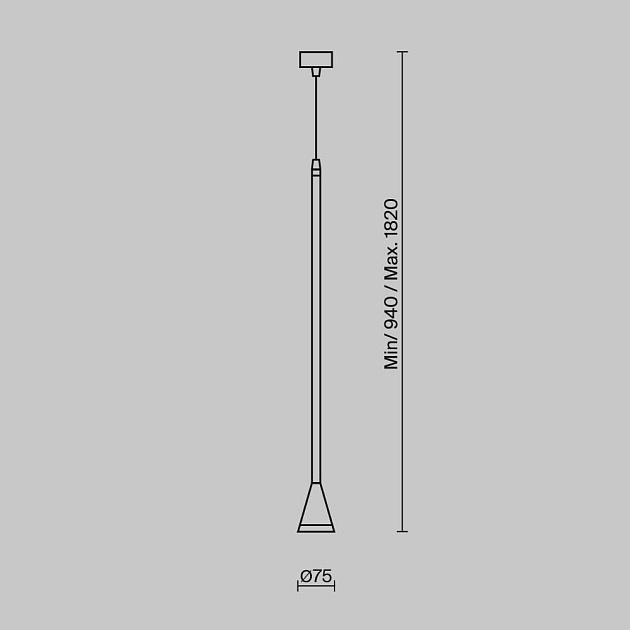 Подвесной светильник Maytoni Technical Arrow P064PL-01W-1 Фото № 4