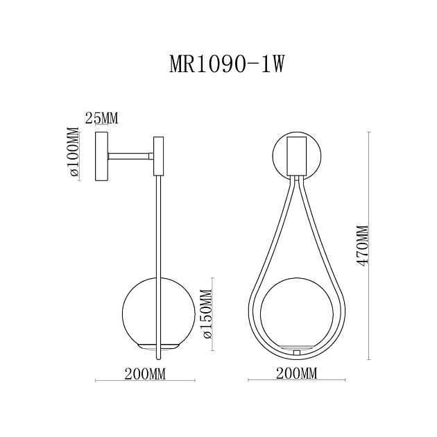 Бра MyFar Florenz MR1090-1W Фото № 2