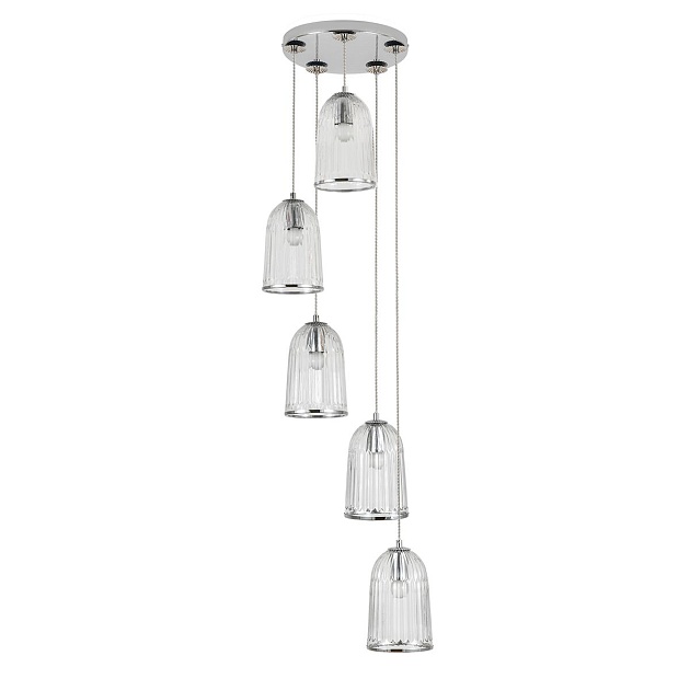 Подвесная люстра Indigo Lucido 11046/5P Chrome V000483 Фото № 1