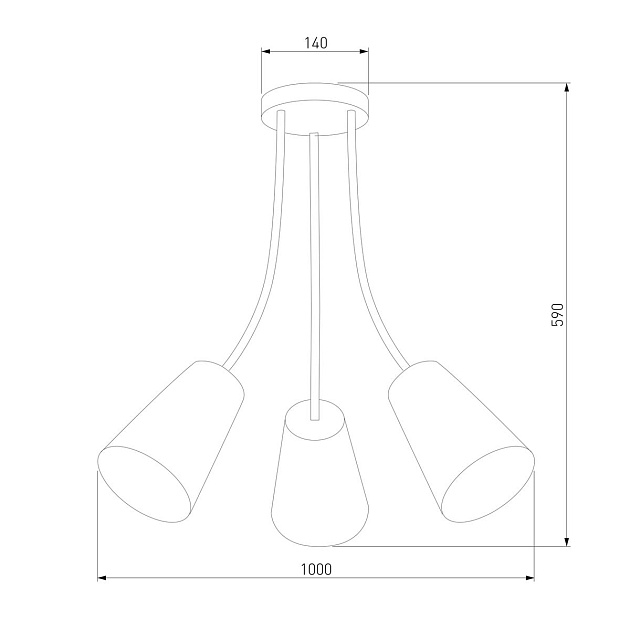 Потолочная люстра TK Lighting 1711 Wire Kids Фото № 3