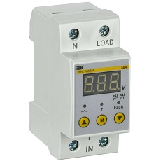 Реле напряжения РН-д однофазное 36мм 50А IEK IVR21-1-50