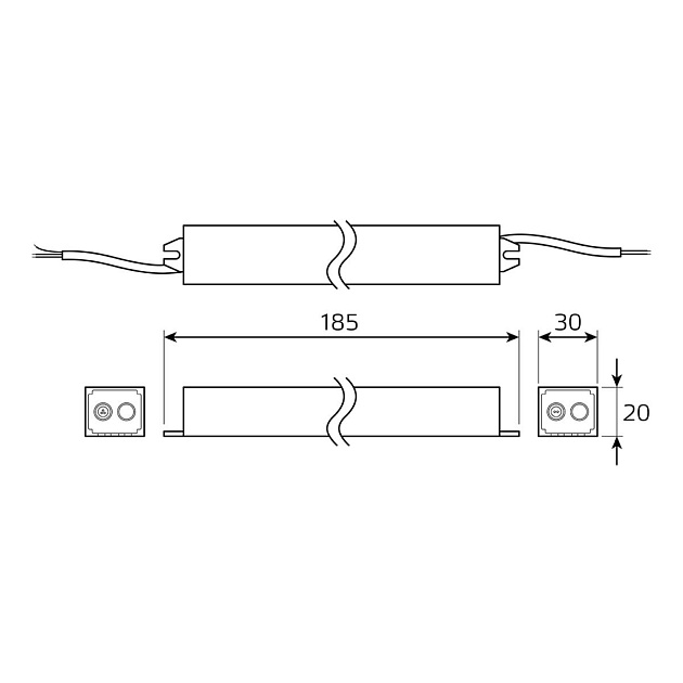 Блок питания Gauss 25W 12V IP67 BT521 Фото № 3