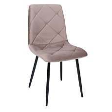 Кухонный стул AksHome Gill бежевый велюр/черный 94145