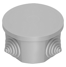 Коробка разветвительная STEKKER EBX20-34-44, 75*75*40мм, 4 ввода, IP44, светло-серая (GE41237) 2