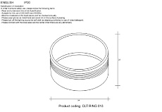 Декоративное кольцо Crystal Lux CLT Ring 013 WH 2