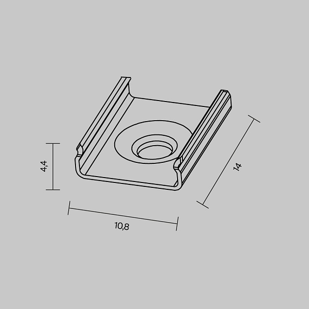 Комплект креплений Maytoni (для профиля ALM-1007-S-2M) 4 шт 642011 Фото № 3