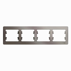 Рамка 4-постовая Systeme Electric Glossa платина GSL001204
