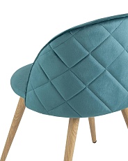 Кухонный стул Stool Group Лион велюр с ромбами аквамарин DC-69030A HLR-60 5