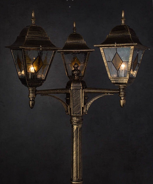 Садово-парковый светильник Arte Lamp Berlin A1017PA-3BN Фото № 4