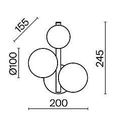 Бра Maytoni Dallas MOD545WL-03BS 1