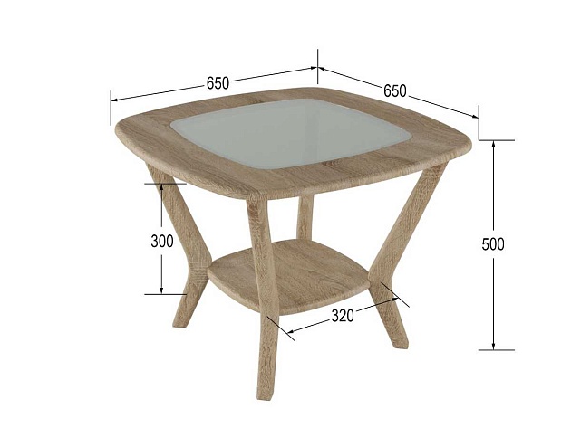 Журнальный стол Мебелик Мельбурн 007007 Фото № 3