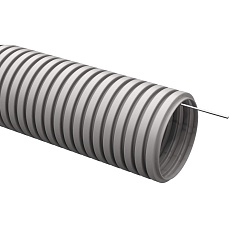 ELASTA Труба гофрированная тяжелая ПВХ d=16 с зондом (100м) IEK EA-TG23-121-016-100-K41