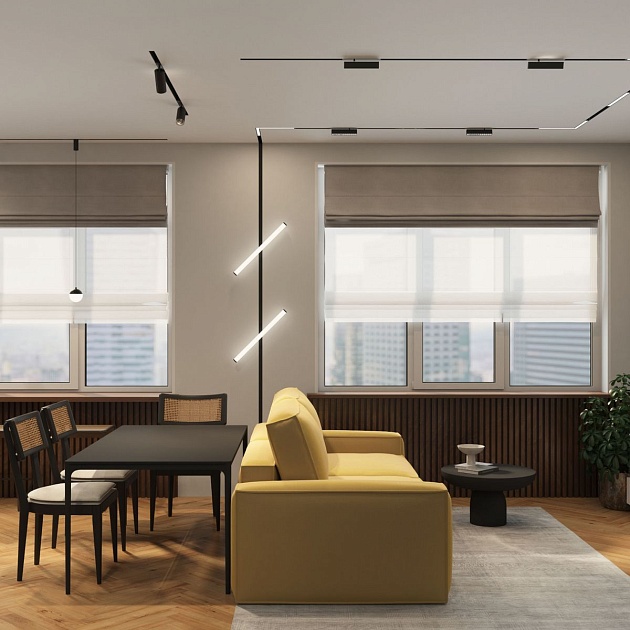 Трековый светодиодный светильник Denkirs Smart Linear DK8004-BK Фото № 5
