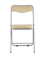 Складной стул Stool Group Джонни экокожа кремовый каркас металлик fb-jonny-eco-12 2