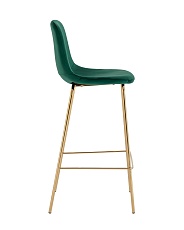 Барный стул Stool Group Валенсия SN велюр зеленый золотые ножки OS-001B HLR-56 gl 2