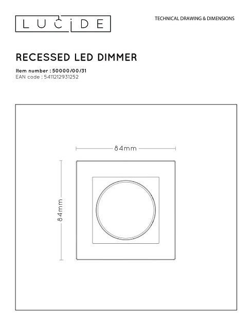 Диммер Lucide 50000/00/31 Фото № 2