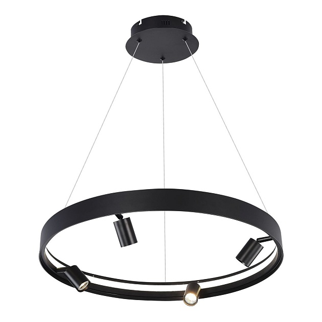 Подвесная светодиодная люстра iLedex Vision 2060-D600 BK Фото № 1