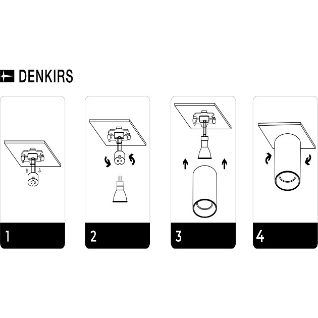 Точечный светильник Denkirs Soro DK3040-BK Фото № 2