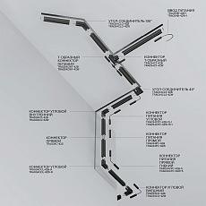 Шинопровод встраиваемый магнитный Maytoni Technical Exility Busbur TRX034-423B 1
