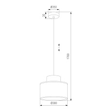 Подвесной светильник TK Lighting 1856 Duo 1