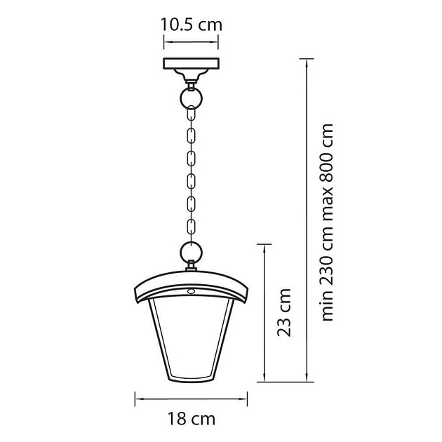 Уличный светодиодный светильник Lightstar Lampione 375070 Фото № 2