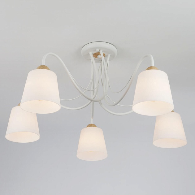 Потолочная люстра Eurosvet 70062/5 белый Фото № 1