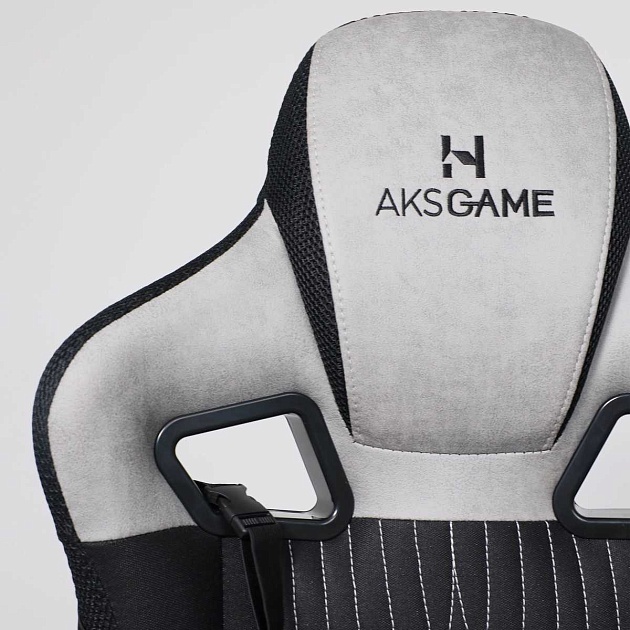 Игровое кресло AksHome Royal светло-серый, велюр 75222 Фото № 12