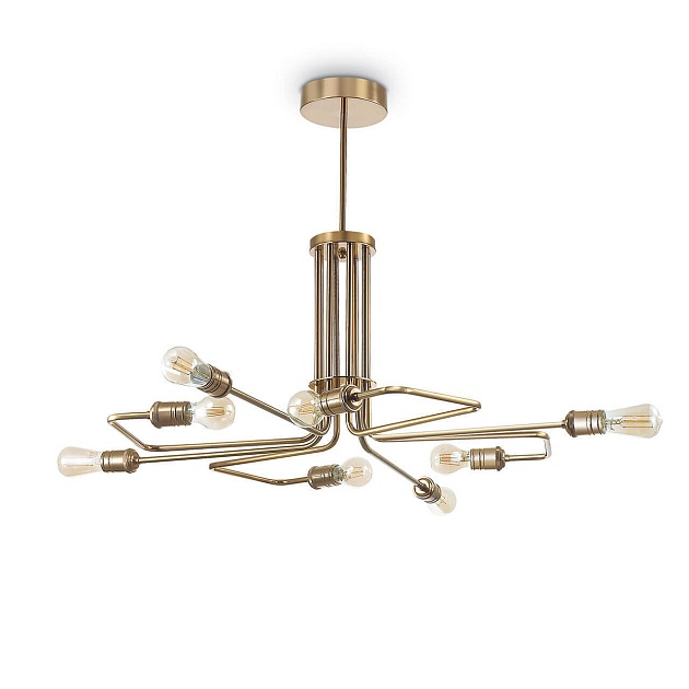 Подвесная люстра Ideal Lux Triumph Sp8 Ottone Antico 160269 Фото № 1