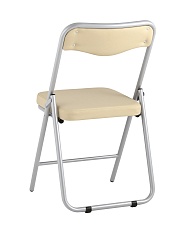 Складной стул Stool Group Джонни экокожа кремовый каркас металлик fb-jonny-eco-12 5
