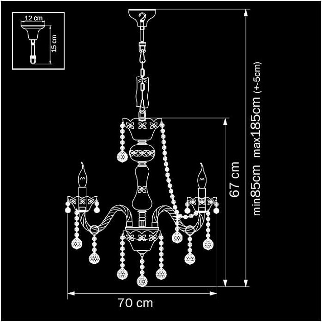 Подвесная люстра Osgona Vidare 738082 Фото № 2