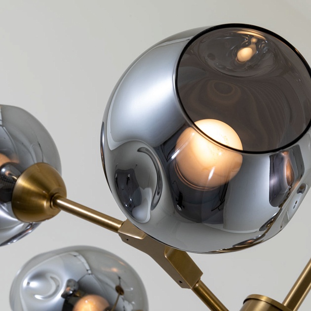 Потолочная люстра Arte Lamp Yuka Smoky A7759PL-6PB Фото № 3