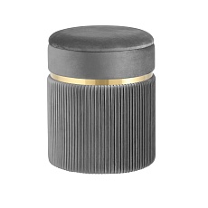Пуф Stool Group Миранда с ящиком велюр серый 19B352VA-8167-55