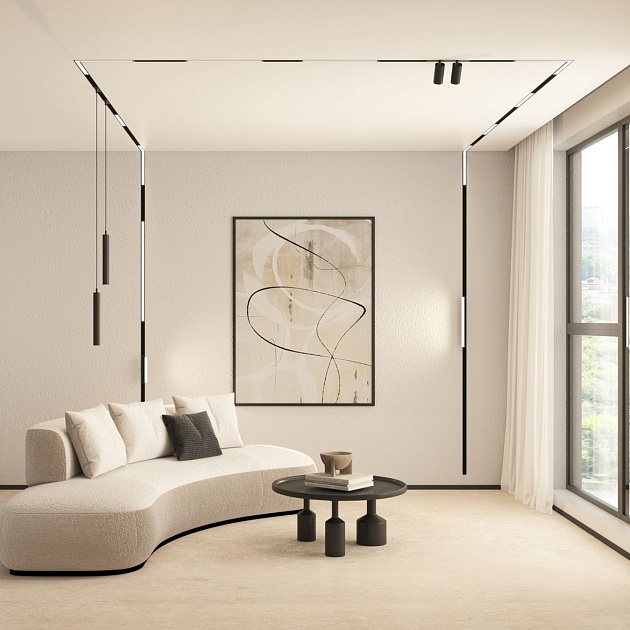 Трековый светодиодный светильник Denkirs Smart Linear DK8026-BK Фото № 3