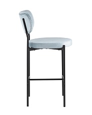 Полубарный стул Stool Group Барбара велюр серо-голубой BARBARA CC HLR-57 2