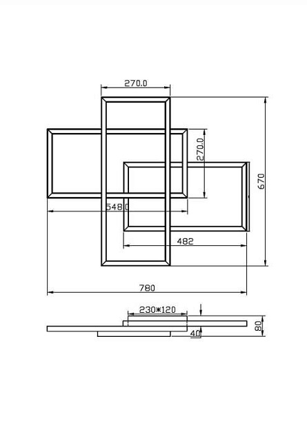 Потолочный светильник Maytoni MOD016CL-L80BK Фото № 3