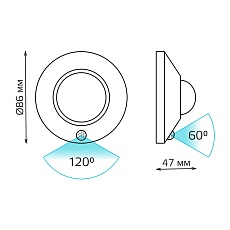 Потолочный светодиодный светильник Gauss CL002 4