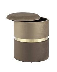 Пуф Stool Group Кэрри с ящиком велюр коричневый 19A060VA-8167-7/12 1