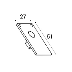 Заглушка Italline Atom IT012-5035 black 1