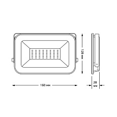 Прожектор светодиодный Gauss Qplus 30W 6500К 690511330 2