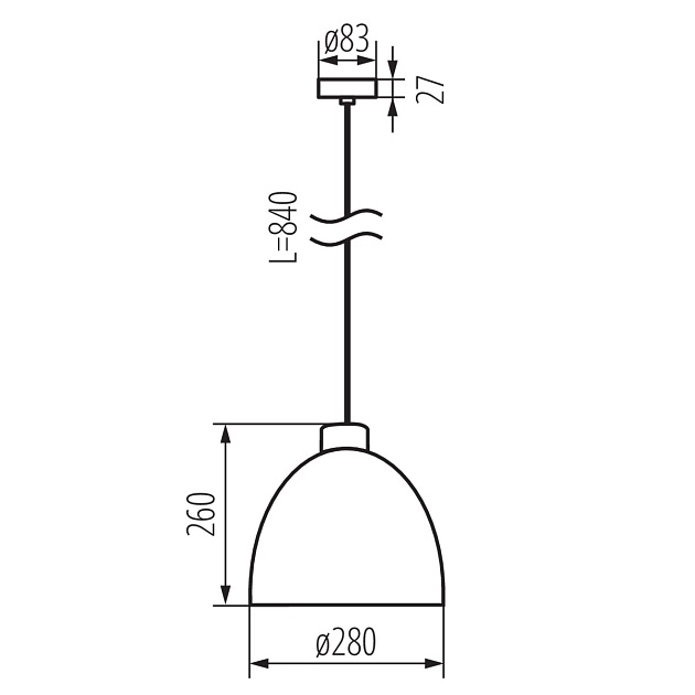 Подвесной светильник Kanlux OGIVA D35 GR 27001 Фото № 4