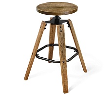 Барный стул Sheffilton SHT-ST16/S93 браш.коричневый/черный муар 4398795901 4