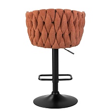 Стул барный DOBRIN LEON (оранжевая ткань (LAR 275-27)) 9690-LM LEON 1