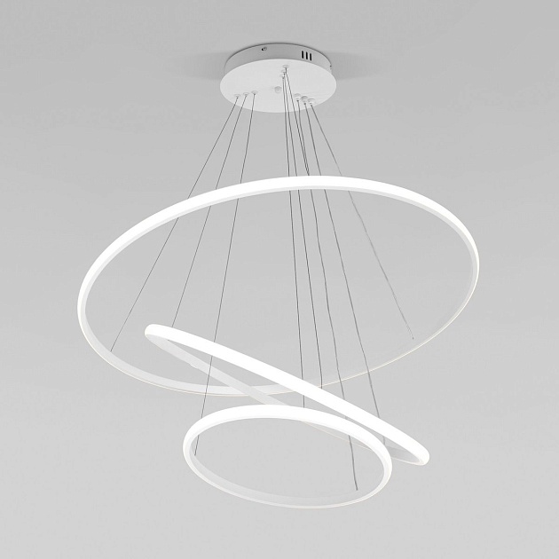 Подвесной светодиодный светильник Eurosvet Collars 90264/3 белый Фото № 7